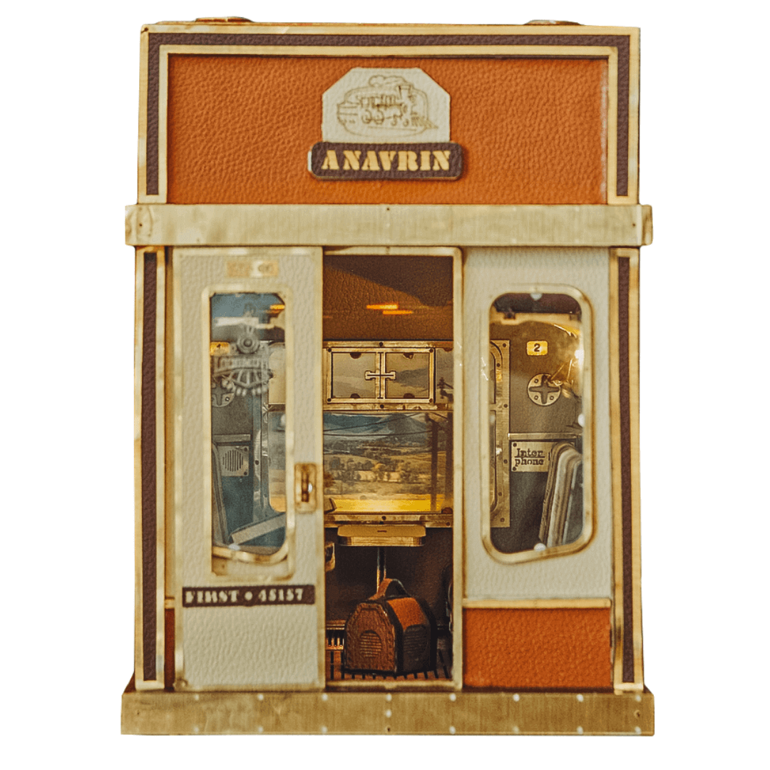 Moving 1940s Train Cabin Book Nook Kit
